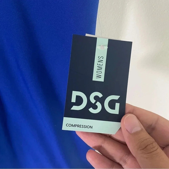 DSG Blue Compression Mid Rise Spandex Shorts Size 2X NWT - Picture 2 of 7